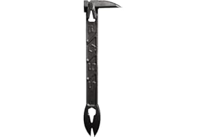Boss Hammer 9” Boss Paw - Construction-Grade Steel Cats Paw Nail Puller with 4 Points of Pull, 13mm Hex Wrench & Striking Face - Ideal for Framing, Carpentry, and Demo Work - Made in USA - BPST