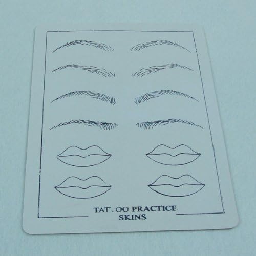 Tattoo Practice Skin Synthetic Skin Eyebrows and Mouths Pattern