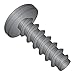 18-8 Stainless Steel Thread Rolling Screw for Plastic, Black Oxide Finish, Pan Head, Phillips Drive, #8-16 Thread Size, 1-1/2