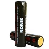 3400mAh TWO 18650 PROTECTED Panasonic 18650 Rechargeable Battery - High Performance - 3.7 Volt - Dual Protection For High Performance Flashlights