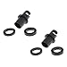MagiDeal 2 Pieces Inflatable Boat Kayak Air Foot Pump Valve Adapters Universal For Halkey-Roberts HR Hose Valve