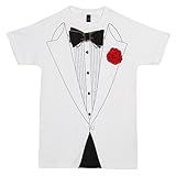 Impact Original Retro Basic Tuxedo T-shirt - White (Large)