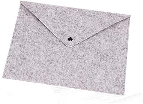 Simple Solid A4 Big Capacity Document Bag Business Briefcase File Folders Chemical Felt Filing for Office Home School Stationery