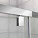 DreamLine Quatra 32 5/16 in. D x 46 5/8 in. W x 72 in. H Frameless Pivot Shower Enclosure in Brushed Nickel, SHEN-1132460-04