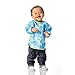 Bumkins Disney Baby Waterproof Sleeved Bib, Monsters Inc. Blue (6-24 Months)