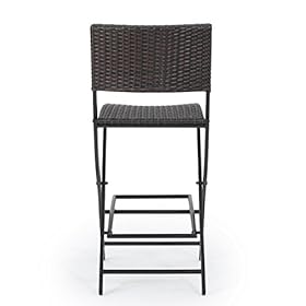 Christopher Knight Home Margarita Outdoor Wicker Barstools, 2-Pcs Set, Multibrown 41zooDRATSL
