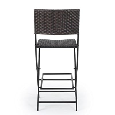 Christopher Knight Home Margarita Outdoor Wicker Barstools, 2-Pcs Set, Multibrown 41zooDRATSL