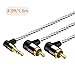3.5mm to RCA Cable, CableCreation Angle RCA to 3.5mm Y Splitter Stereo Audio Cable, Gold-Plated for TV, Speakers, Home Theater, HDTV, 5FT/1.5M