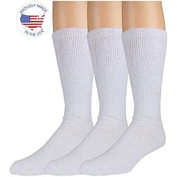 Amazon.com: Men's Diabetic Socks Over The Calf Loose Fit ...