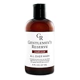 Men's Organic Wash 2 in 1 - Body Wash + Face Wash - All Natural & Organic - Good for Normal, Dry Skin or Sensitive Skin (Woods, 8oz)