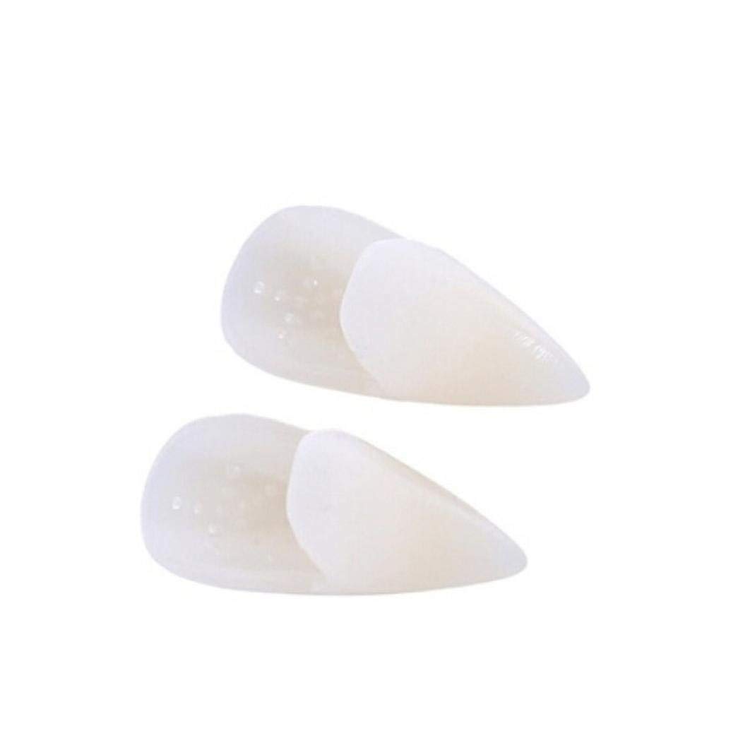 TissueDeep 3 Pairs Vampire Fangs Teeth - Dentures Fake Braces Cosplay Props Halloween Costume Accessory Props Party Favors (3pcs Halloween Teeth)