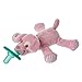 Mary Meyer Puppy WubbaNub Soft Toy and Pacifier, Pink