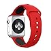 YASPARK Compatible Apple Watch Band 38mm/42mm, 40mm/44mm,Soft Silicone Strap Adjustable Replacement iWatch Bands Apple Watch Sport,Series 4, Series 3, Series 2, Series 1 (Large Size)