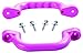 Plastic Playset Safety Handles, Pink | One Pair | Compatible with Most Wooden Swing Sets | Hardware Included | Easy to Install | DIY Playground | Kids Play Set Accessory | Backyard Swingset