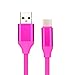 GBSELL For Samsung Galaxy S8 / S8+ Plus Type C USB-C Sync Charger Charging Power Cable (Hot Pink)