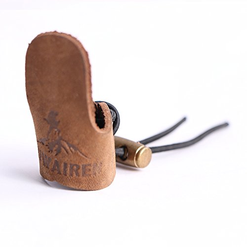 image for Huntingdoor Archery 3 Strap Leather Archery Arm Guard Bracers Finger T