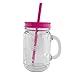 Aladdin (3 Pack) 20oz Plastic Mason Jar Tumbler With Straw and Lid Temperature Control Travel Home Mason Jars