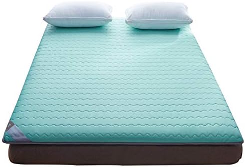 JanIST Luxury Cooling Gel Memory Foam Mattress, Soft Extra Thick Tatami Floor Mat,Mattress Topper Futon Moisture Wicking Cool Sleep-Green 180x200cm(71x79inch)