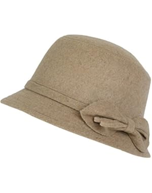 Flapper Style Bell Cloche Hat- Vintage 1920’s Bell Bucket Style Cap with Bow