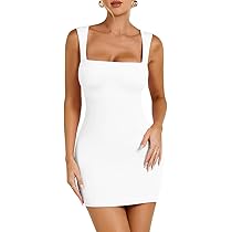 Amazon.com: HYZ Women's Semi Tank Sleeveless Square Neck