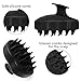 Ethradia Scalp Massager, Hair Shower Brush, Siliscrub Shampoo Brush, Hair Scalp Brush, Hair Products with Soft Silicon Brush Head for Women/Men/Childs/Pets (Black)