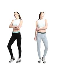 Mallas para dama (2 unidades, algodón otoñal, elásticas, cálidas)