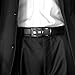JINIU Men's Leather Belt Automatic Buckle 35mm Ratchet Dress Black Belts Boxed KT2 One Size