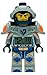 Lego Nexo Knights Clay Kids Minifigure Light up Alarm Clock | Blue/Gray | Plastic | 9.5 inches Tall | LCD Display | boy Girl | Official