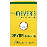 Mrs. Meyer's Clean Day Dryer Sheets, Honeysuckle, 80 ct