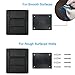 TFY Tablet Wall Mount, Kitchen Wall Mount for Tablets and Smartphones, Fits on Kitchen, Bathroom, Bedroom, Readingroom and More (Black)