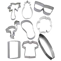 9 Piece Hawaiian Luau Hawaii Cookie Cutter Set