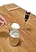 BellaCafe Stainless Steel Hand Held One Touch Electric Milk Frother with Stand