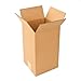 Pratt PRA0011 Recycled Corrugated Cardboard Single Wall Standard Tall Box with C Flute, 6" Length x 6" Width x 12" Height, (Pack of 25)