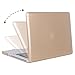 MOSISO Plastic Hard Shell Case & Keyboard Cover & Screen Protector Only Compatible Old Version MacBook Pro 13 Inch, Pure Warm Gold