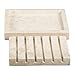 Natural Champagne Marble Soap Dish – Handcrafted & Polished Luxury Soap Tray for Bathroom, Kitchen, and Sink Countertops, Elegant Design Used in 5-Star Hotels (5.2” L x 4” W, Beige Natural Stone)