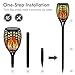 Solar Torch Lights with Flickering Flames, 8 Pack LED Solar Tiki Torches Outdoor for Christmas Decors, Landscape Lighting Solar Powered Waterproof for Pathway, Walkway, Yard, Patio, Lawn, Halloween