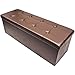Sorbus Storage Bench Chest – Collapsible/Folding Bench Ottoman with Cover – Perfect Hope Chest, Pouffe Ottoman, Coffee Table, Seat, Foot Rest, and More – Contemporary Faux Leather, Large (Chocolate)