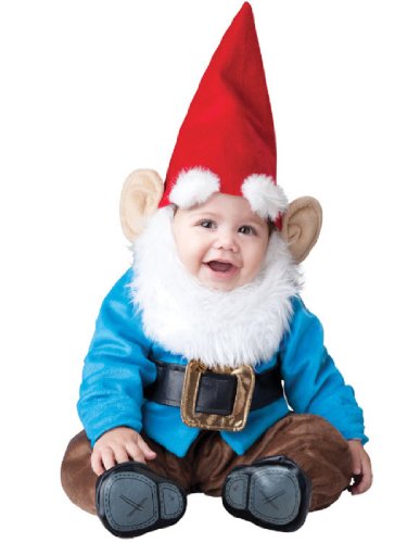 InCharacter Baby Boy's Garden Gnome Costume, Red/Blue, Medium