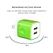 Charger Base, FiveBox 3 PACK 2.1A Dual Port USB Wall Charger Case Brick Plug Charger Box Charging Block Cube For Apple iPhone X/8/7/6/6 Plus, iPad, Samsung Galaxy S9 S8 S7 S6, Android, HTC, Google, LG