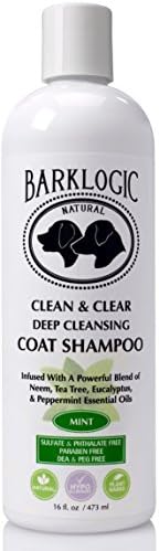 BarkLogic Natural Dog Shampoo with Essential Oils, 16 fl oz | Hypoallergenic, Plant-Based Gentle Formula for Sensitive Skin
