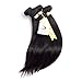 3Bundles Brazilian Human Hair Straight Brazilian Human Hair Extensions Unprocessed Natural Color Straight Virgin Human Hair Bundles