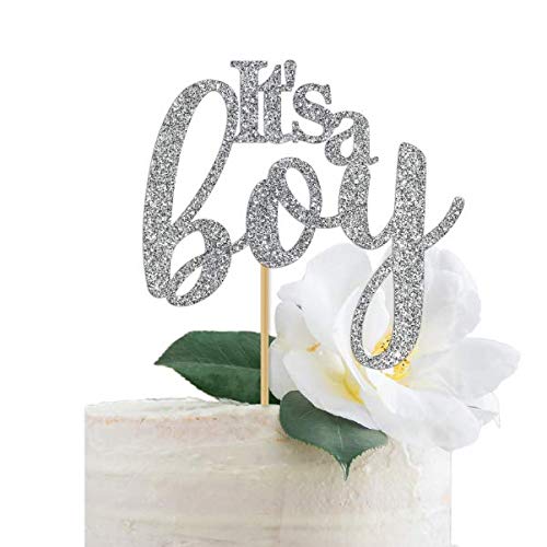 Amazon Com Its A Boy Diaper Cake Topper Silver Baby Shower