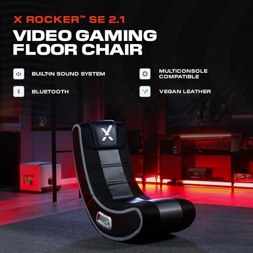 X Rocker SE 2.1 Video Gaming Floor Chair, with 2 Speakers, Subwoofer ...