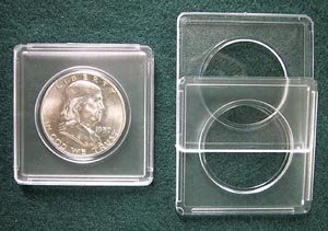25 Marcus Plastic 2x2 coin holders: Half Dollars