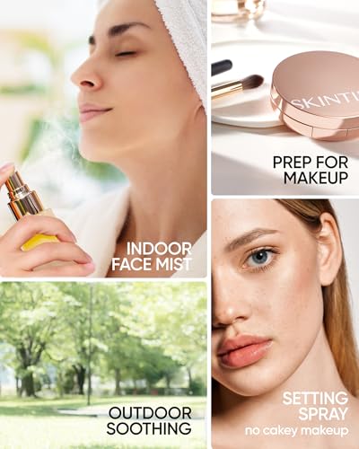 SKINTIFIC Mist Facial Hidratante Bifásico – Suero en Spray con Bífida y Escualano, Glow Natural y Efecto Dewy, Calmante, Vegano, Todo Tipo de Piel, 100ml
