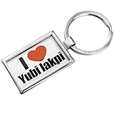 Keychain I Love Yubi lakpi - Neonblond
