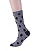 6 Pairs Womens Crew Socks Cotton Socks Fun Novelty Socks Casual Socks Pattern Stripe Polka Dot Owl