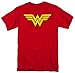 Wonder Woman Classic Logo Symbol Tee (Large, Red)