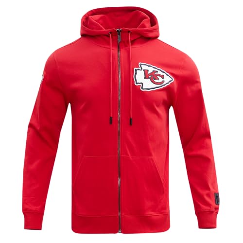 Pro Standard Mens NFL San Francisco 49Ers Classic Chenille Full Zip Hoodie Red M