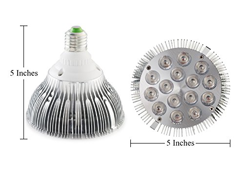Hoont8482; LED Grow Light – Indoor Plant, Flowers and Herb Light; For Indoor Growing and Hydroponics – (Fits Standard Socket, E27, 15W, Long Lasting 50,000 hours, Low Energy Consumption, Low Heat) - Thumbnail 4